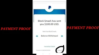 Blocksmash.io PAYPAL FREE 100$ PAYMENT PROOF LEGIT ( not clickbait)