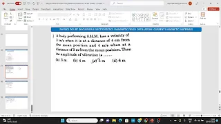 DOUBTS SESSION 12 l MAGNETIC FIELD l ELECTROSTATICS l OSCILLATION l CURRENT l MAG MATERIALS l