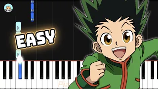 Hunter x Hunter OP - "Departure!" - EASY Piano Tutorial & Sheet Music