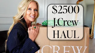 I Spent $2500 At J Crew | Unboxing and Try On Haul | 😱 NO RETURNS 😱