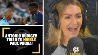 "IT WAS BIZARRE!" Antonio Rüdiger tried to nibble Paul Pogba during France & Germany's EURO2020 game