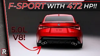 The 2022 Lexus IS 500 F-Sport Performance is the Last V8 Compact Sport Sedan