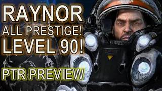 Level 90 Raynor Prestige Preview! ALL Prestige Talents! [Starcraft II Co-Op]