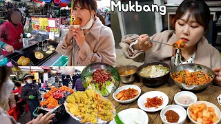 Mukbang | Enjoying various Local Korean foods in Jinju Market 🍛🍡🍪