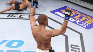 Knocked out Rafael Dos Anjos through the guard?!?!