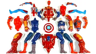 Assembling Marvel's  Spider-Man vs Hulk Smash Vs Hulk Buster Action Figures Toys