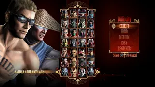 Mortal Kombat 9 - Expert Tag Ladder (Raiden & Johnny Cage/3 Rounds/No Losses)