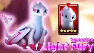 [Unlocked] Valentine Light Fury — 5-Stars Red Special Unique Dragon | Dragons: Titan Uprising