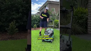 Can you store a battery lawn mower outside in the rain?