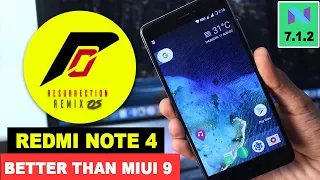 Resurrection Remix Rom for Redmi Note 4 | Better Than MIUI 9 ! Android Nougat 7.1.2 [Official]