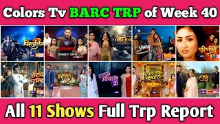Colors Tv BARC TRP Report of Week 40 : All 11 Shows Full Trp of this Week