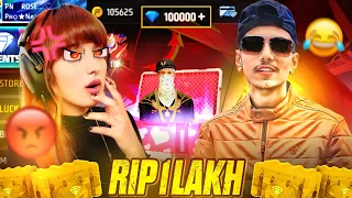 PN HARSH SCAMMED ! PN ROSE  Account & Spend 1 LAKH DIAMONDS 💎🤑💎 - Garena Free Fire