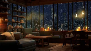 Jazz Night ☕ Rainy Night With Piano Jazz For Relax , Study , Focus Vol.16