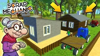 БАБЕ ЗИНЕ ПОСТРОИЛИ НОВЫЙ ДОМ !!! МУЛЬТИК в Scrap Mechanic !!!