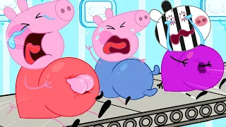 Peppa Pig  & Geogre  BREWING CUTE PREGNANT & CUTE BABY FACTORY! | Peppa Pig Funny Animation