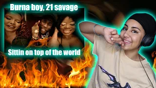 Y2K!? Burna Boy - Sittin’ On Top Of The World (feat. 21 Savage) [Official Music Video] [REACTION]