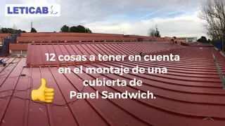 👍 CUBIERTA PANEL SANDWICH & 12 cosas a tener en cuenta en el montaje.