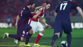 Pro Evolution Soccer 2017  trailer (Arsenal vs Atletico Madrid ) Arsenal Fans Will Love this video