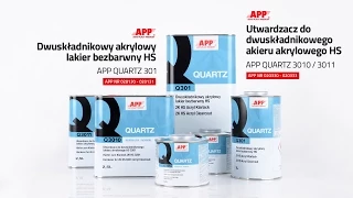 Dwuskładnikowy akrylowy lakier bezbarwny HS APP QUARTZ 301