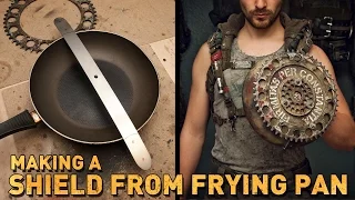 A cheap Shield (Buckler) from a Frying Pan - Making Of | Post-Apocalyptic Crafting