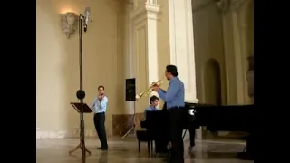 Hora Staccato trumpet, violin & piano. G. Dinicu