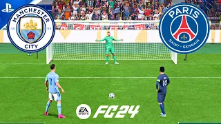 FC 24  MAN CITY VS PSG  UCL FINAL  PENALTY SHOOTOUT  PS5 GAMEPLAY