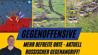 NEUE BEFREITE Orte. Aktuell schwerer RUSSISCHER Gegenangriff, schmerzhafte Verluste fotografiert.