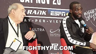 TERENCE CRAWFORD DISSES BOB ARUM RIGHT IN HIS FACE; "MOVING FORWARD" WITH CAREER WITHOUT HIM