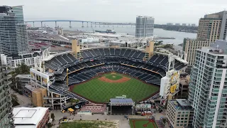 Drone views of Petco Park