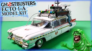 Ghostbusters Ecto1-A 1/25 scale model kit | Full build and painting step by step | Hobby