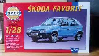 Škoda Favorit 136L - SMĚR - KLIKLAK system - 1:28 - speed build