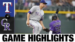 Rangers vs. Rockies Game Highlights (8/23/22) | MLB Highlights