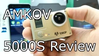 Amkov AMK-5000S SportsCam - Go Pro Clone Action Camera Full Review [4K]