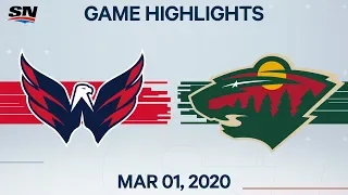 NHL Highlights | Capitals vs Wild – Mar. 01, 2020