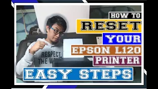 HOW TO RESET EPSON L120 PRINTER (Printer Ink Pad is at the end of its service life)