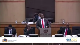 MEC Jacob Mamabolo delivers his Provincial budget speech