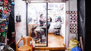 🇮🇳  Indian Barber Shave & Face Massage at A1 Saloon. Goa, India!