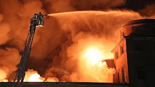 Großbrand in Dresdener Industriehalle am 24.06.2022 - Feuerwehr Dresden