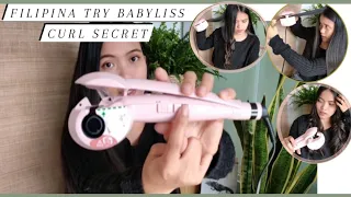 Babyliss Paris  Curl Secret Rose Reviews How to curl/Blush266pree Tagalog version