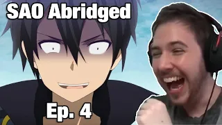 AND EVERYONE GOES YANDERE - Noble Reacts to SAO Abridged Parody: Episode 04 (Reupload)