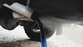 Cleaning the silencer with water (Diesel vehicles)