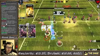 Bretonnian game 2 vs chaos (the Sage plays Blood Bowl 2)