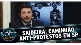 The Noite (18/12/14) - Saideira da Noite: Caminhão anti-protestos em SP