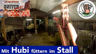 FarmVLOG#212  - Mit Schäffer Hoflader im Stall füttern.  #LMSDV