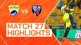 2023 Abu Dhabi T10, Match 27 Highlights: Team Abu Dhabi vs Delhi Bulls | Season 7