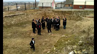 Visiting the Bayit Hadash Shul Ruins Medzhybizh Ukraine - Rabbi Eli Mansour & Safra Synagogue 2011