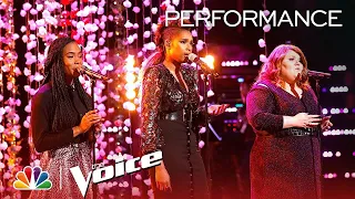 Jennifer Hudson, Kennedy Holmes and MaKenzie Thomas Sing "The Rose" - The Voice 2018 Live Top 11