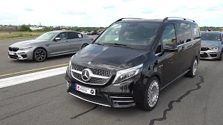 585HP Mercedes VITO V63 AMG 4.0L V8 BiTurbo - Engine SOUNDS, Revs & Drag Racing!