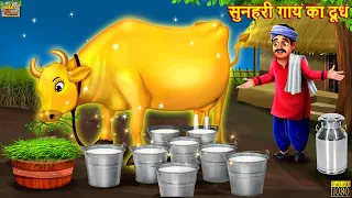 सुनहरी गाय का दूध  | Golden Cow | Hindi Kahani | Moral Stories | Bedtime Stories | Hindi Kahaniya