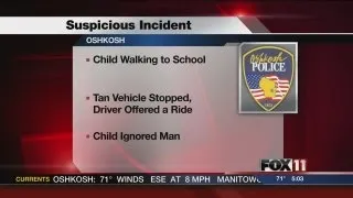 Attempted child enticement reported in Oshkosh